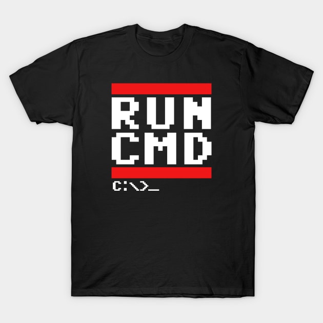 Run CMD T-Shirt by The Projection Booth